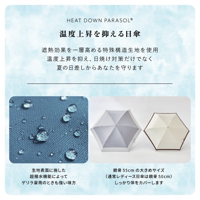 晴雨兼用日傘 オーガンジーテープ