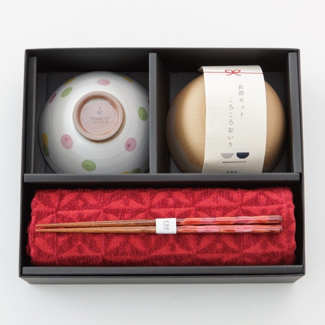 ころころおいり 一人暮らし食器セット ピンク