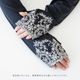 UVアームカバー ロング 冷感抗菌レース刺繍
