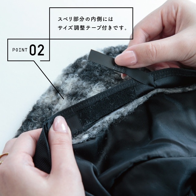 チェックボアバケットハット Teddy テディ