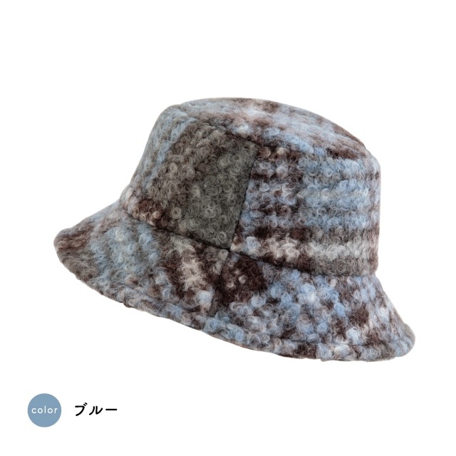 チェックボアバケットハット Teddy テディ