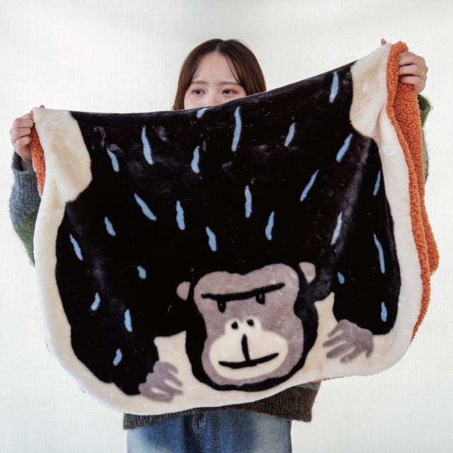 【有料ギフトラッピング対応商品】ダイカットブランケット Momonga モモンガ