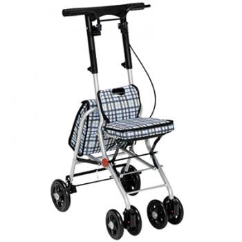 テイコブ ナノンDX チェックブルー ｜ シルバーカー・歩行器