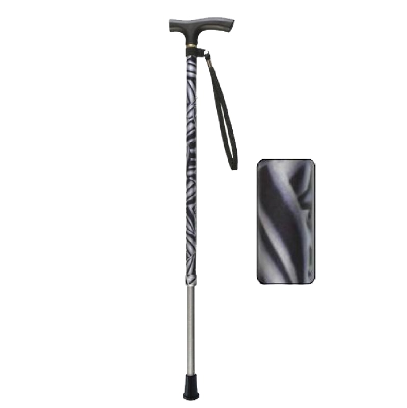 杖、ステッキ 軽量アルミ製ステッキ さぽ～と 雨にも負けず 幾何学柄 ｜ 杖