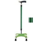 ソフトグリップ四点杖アルミタイプ グリーン