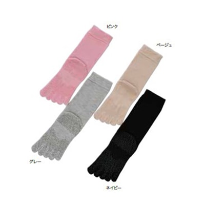 婦人ゆったり5本指 すべり止めソックス
