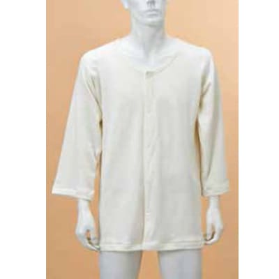 【母の日クーポン対象】紳士のびのびワンタッチ肌着 7分袖(ホック付)