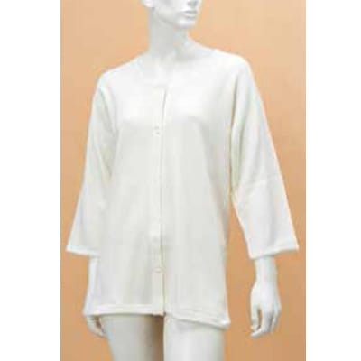 【サマーセール10%OFF】婦人のびのびワンタッチ肌着 7分袖(ホック付)