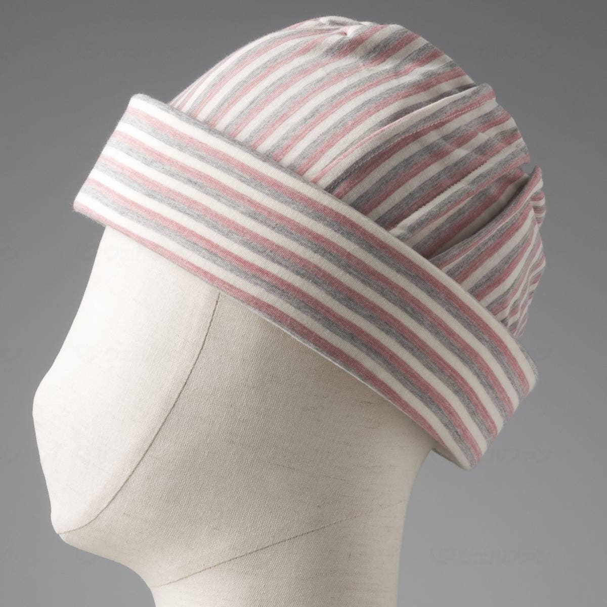 abonet HOME ピンタック Ｎ ストライプピンク 56-58