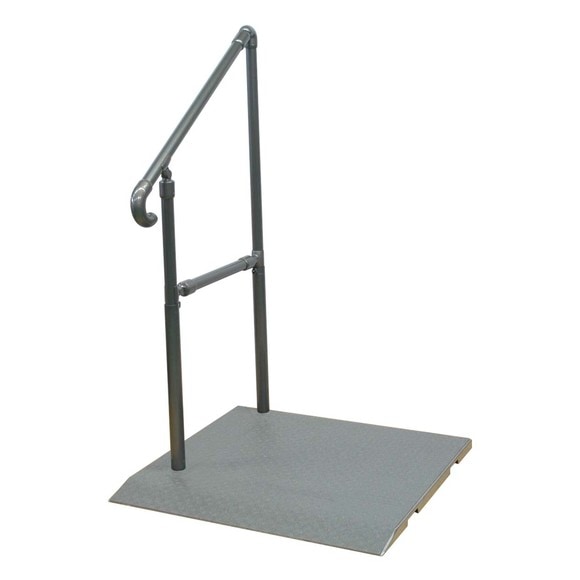 あがりかまち用 たちあっぷ 片手すりのみ あがりかまち用たちあっぷステップ台付 片手すり CKE-02 MB 矢崎