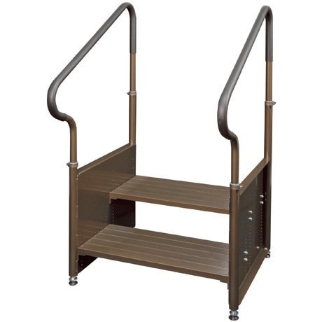 【極美品】介護　壁　取り付け型　手すり　2点セット Platz（介護用品） 手すり よかレール センタータイプ PJ01-AS