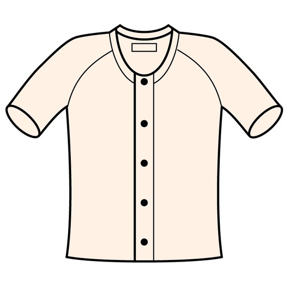 ＴｉｏＴｉｏ前開き半袖（ラグラン袖）紳士用