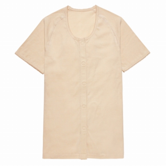 らくらく前開き肌着婦人 半袖