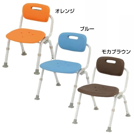 シャワーチェアユクリアミドル茶色 シャワーチェア〔ユクリア〕ミドルSP回転おりたたみN ｜ 入浴