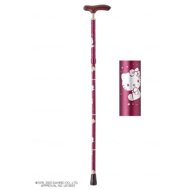 夢ライフステッキ スリムネック（ハローキティ） ｜ 杖・ステッキ,伸縮