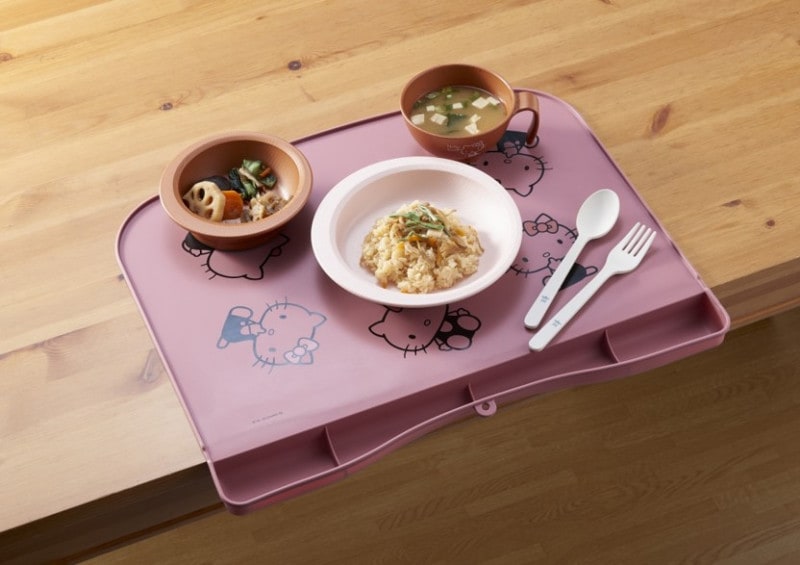 キティちゃん マット とうもろこし繊維 キティちゃんゼブラ柄 接触冷感マット サンリオ キティ ハロー