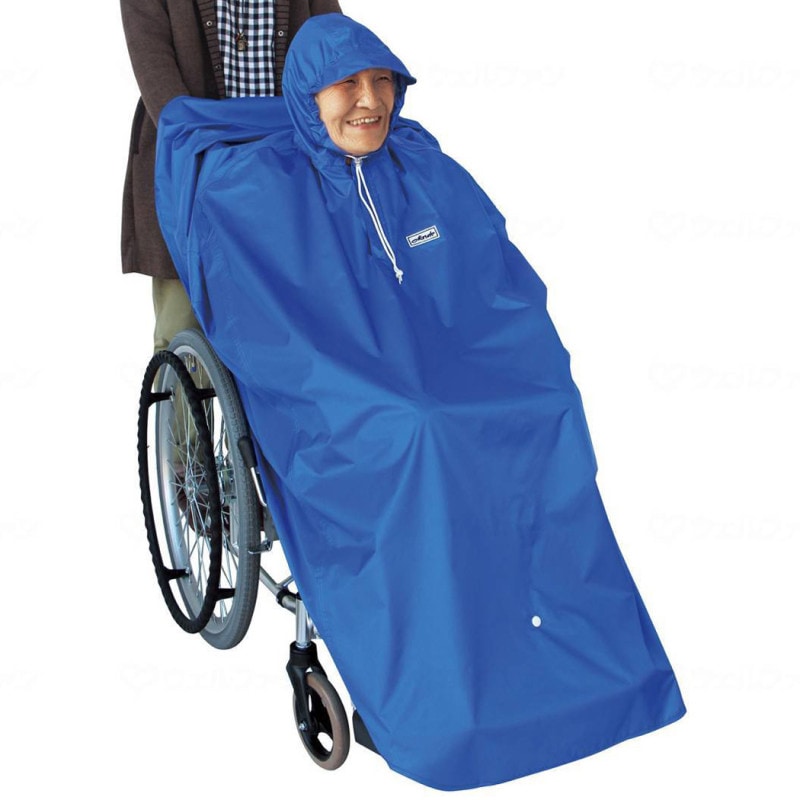 車椅子用 レインコート： ケアレイン レギュラータイプ ブルー 車椅子用 レインコート： ケアレイン レギュラータイプ ピンク