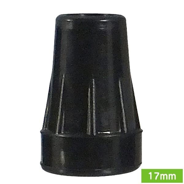 【別途送料】ステッキ先ゴム 黒 17mm