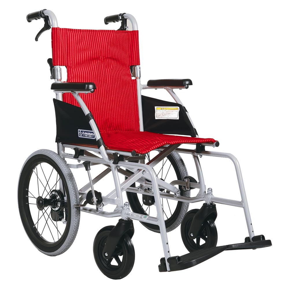 介助用車椅子 BML16-40SB 前輪７インチ・ノーパンクタイヤ・介助ブレーキ付.