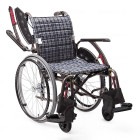 自走用車椅子WAP22-40(42) Ｓ肘掛け跳上げ・足台スイングアウト・ノーパンクタイヤ仕様