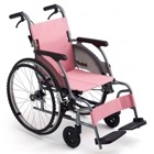 【父の日クーポン最大10%OFF】自走用車椅子ＣＲＴ－５Ｌｏ 背折れ式・介助ブレーキ付・ノーパンクタイヤ仕様・低床タイプ.