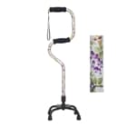 ２段型四点杖 花柄すずらん