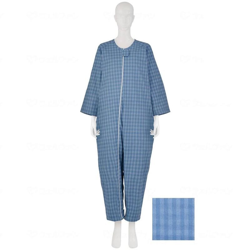 ソフトケアねまき　介護用品　パジャマ　あんしん介護服　ろう便対策 竹虎 介護 つなぎ服 介護服 介護用つなぎ 夏用 パジャマ ソフト