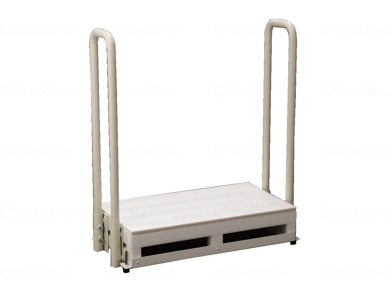 バリアフリー踏台 1段手すり1本タイプ 高さ17cm/×1組/業務用/新品/送料無料 バリアフリー踏台 1段手すり1本タイプ 高さ17cm⁄×1組⁄業務