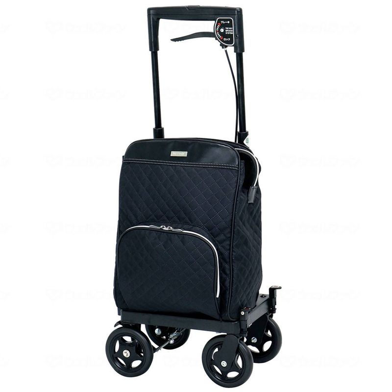 新品未使用　島製作所　メロディプリモ　ショッピングカート　キルティング メロディ プリモ キルティングブラック柄 右用・左用 島製作所