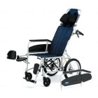 NEO-4α 介助用 リクライニング式 車椅子 肘掛け着脱 ノーパンクタイヤ仕様