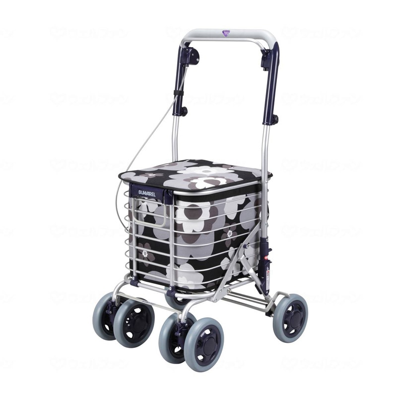 マツシタ アルミ歩行器ミニタイプ（固定型）前輪固定キャスター付 HKM