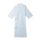 【超売れ筋】ケアねまき （メリヤス） サックス LLサイズ 