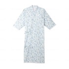 ケアねまき（ガーゼ） ブルー LLサイズ 