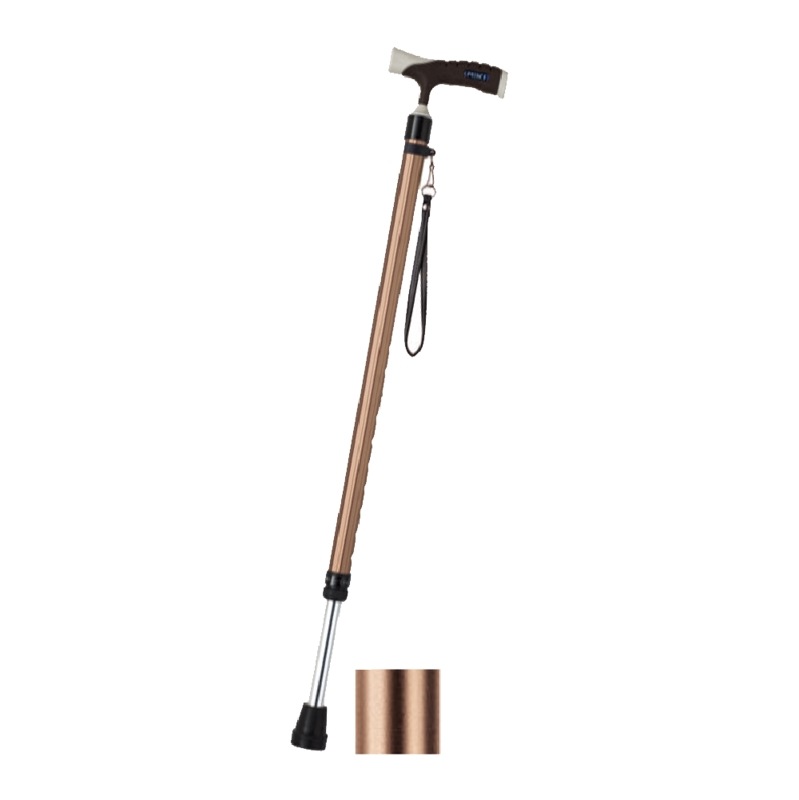 極上 杖 ソフトグリップ伸縮アルミ杖 ベーシック ブロンズ 【1000円OFFクーポン