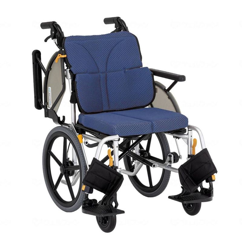 介助用車椅子ふわりすプラス KFP16-40SB 肘跳上げ・スイング