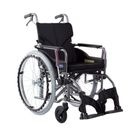 自走式車いす モダンAスタイル（エアータイヤ仕様・背折れ式・ドラム式介助ブレーキ）KMD-A22-45-SH