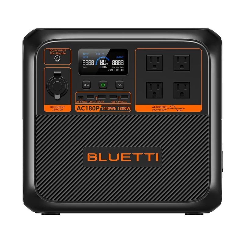 未開封品 Bluetti AC180 ポータブル電源 1152Wh 防災 ポータブル電源 BLUETTI AC180P(1440Wh) ｜ 防災グッズ,ポータブル電源