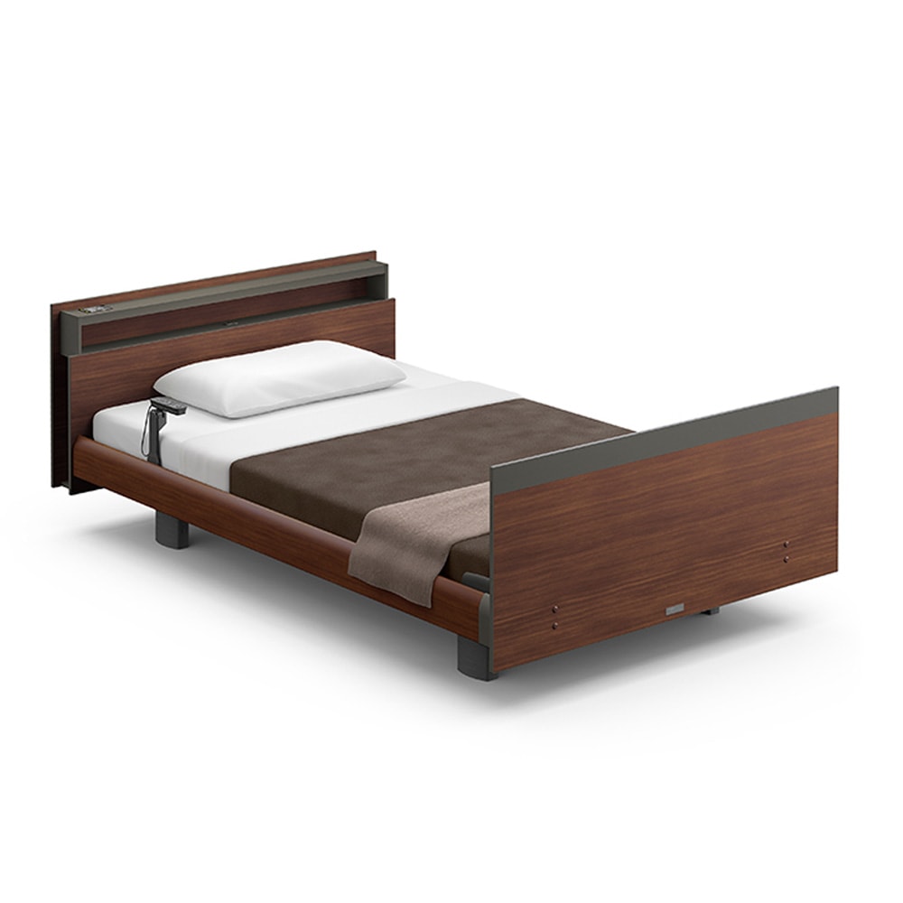 【組立設置費無料】Active Sleep BED モデルC（1+1M）CDアナライザ無_Aタイプキューブ ヨーロピアン ダークウォールナット