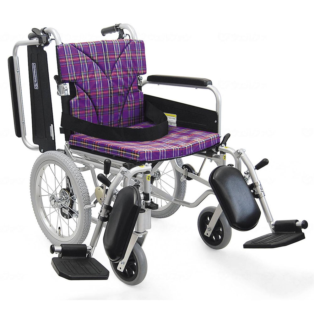 介助用車椅子ＫＡ８１６－４０ＥＬＢ－ＬＯ（低床） 肘跳ね上げ式・足台スイングアウト＆エレベーティング