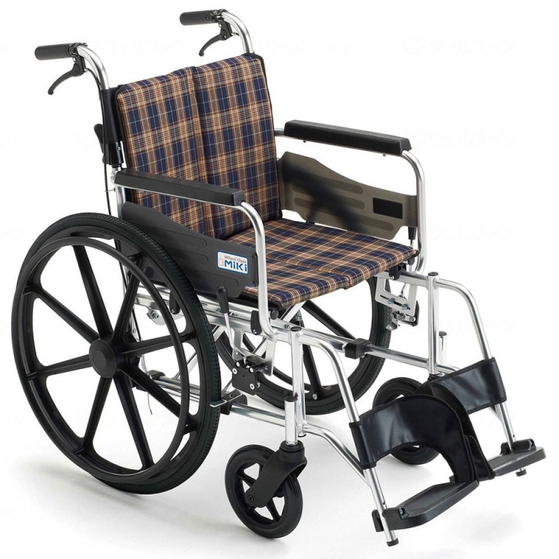 【自走式 耐荷重130kg】ミキKJP-5・大型車椅子・ノーパンクタイヤ・折畳み 自走式 耐荷重130kg】ミキKJP-5・大型車椅子・ノーパンクタイヤ