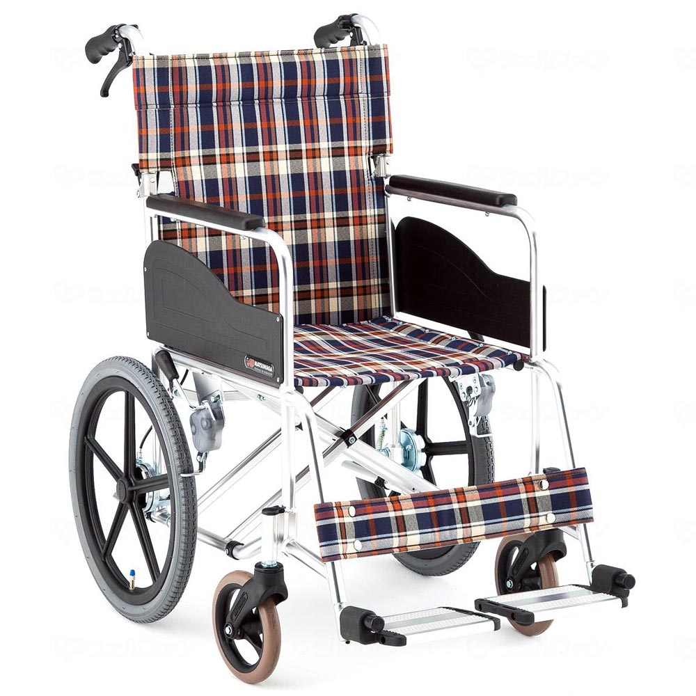 介助用車椅子 AR－380 エアータイヤ・背折れ式・介助ブレーキ付き