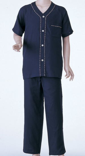 楽らくガーゼパジャマ紳士用・半袖