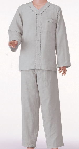 楽らくガーゼパジャマ紳士用・長袖