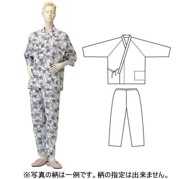 婦人パジャマ型ねまき　ラグラン・おくつろ着