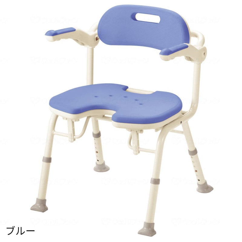 R-7 折りたたみシャワーベンチ HPフィット 安寿 ブルー