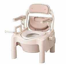 安寿 ポータブルトイレFX－CPH はねあげ（暖房便座・キャスター