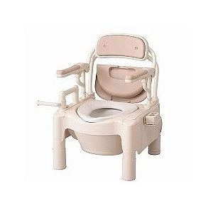 安寿 ポータブルトイレFX－CPH はねあげ（暖房便座・キャスター