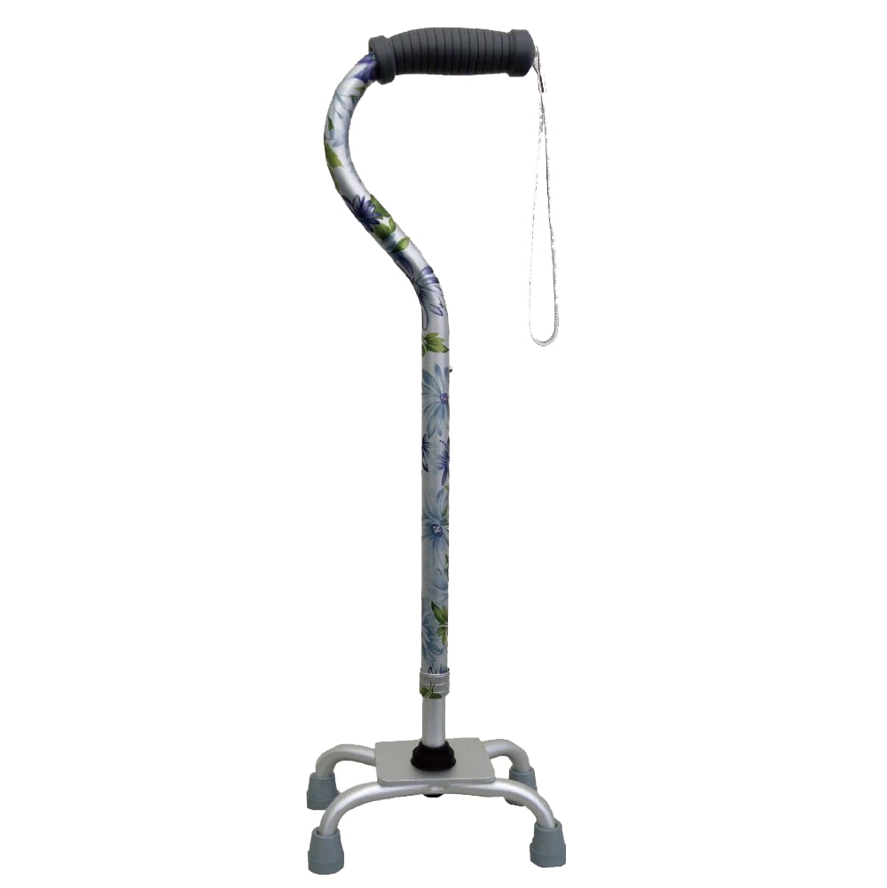 イタリア製　天然木×アクリルステッキ ささえ 四点支持ステッキ 柄タイプ R08006 ｜ 杖・ステッキ,多点杖