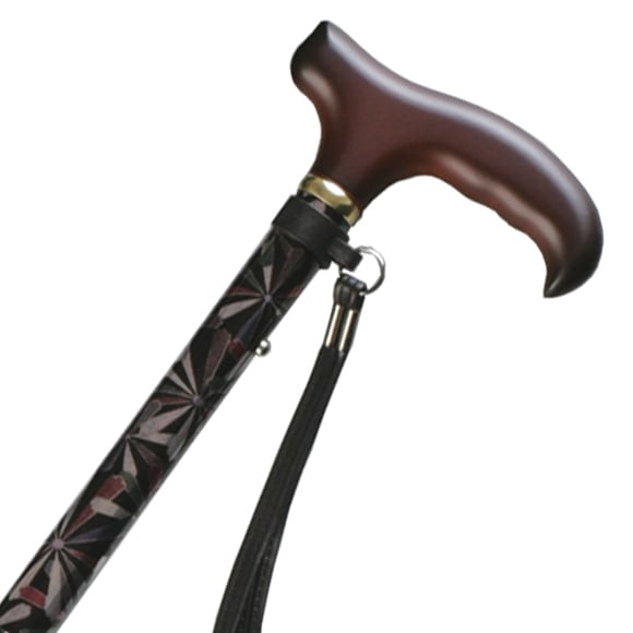 ささえ ウォーク緩衝機能付き4つ折伸縮ステッキ V06403 ｜ 杖