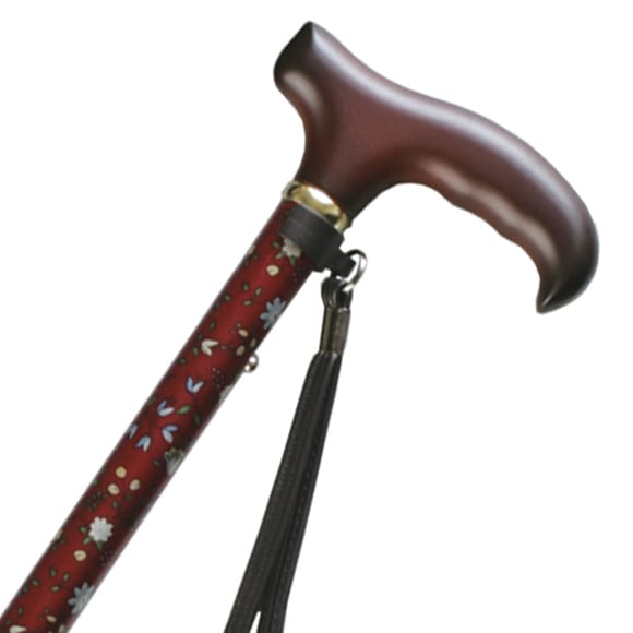 ささえ ウォーク緩衝機能付き4つ折伸縮ステッキ V06404